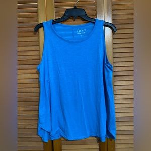 Shirttail hem round neck tank top